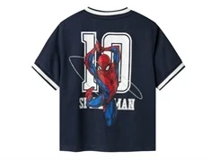 Navy blå T-shirt med tallet 10 og spiderman printet på ryggen fra Name It 13240751 navy blazer
